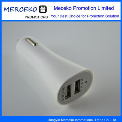 Выдвиженческий миниый двойной заряжатель автомобиля USB
