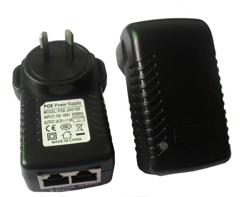 48V 1A 48W 220V AC Poe de Machtsadapter RJ45, Muur zet Poe Voeding op