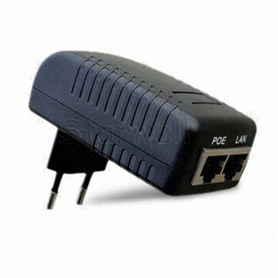 Огородите установленные EU переходники 48V 0.5A POE/переходнику RJ45 мощьности импульса США/штепсельной вилки 24W