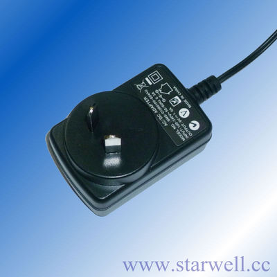 Переходника силы AC/DC 12 вольта FCC GS SAA C-TICK CE UL 1,0 Amp