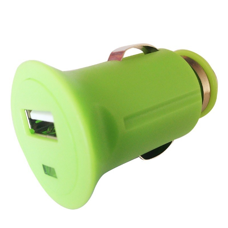 Micro 1.2A салатовых миниых заряжателей автомобиля USB портативный с одиночным USB