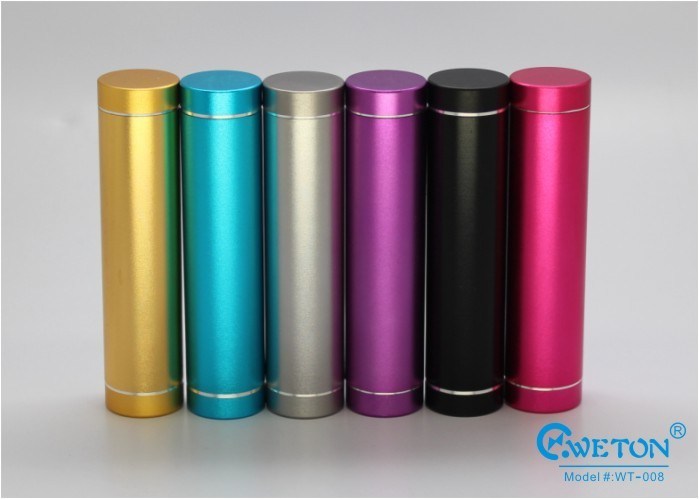 Банк 2000mAh силы подарка круглой алюминиевой низкой цены пробки миниый для сотового телефона