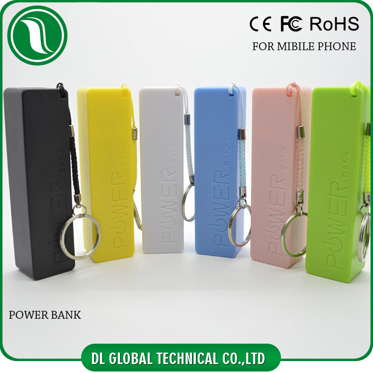 Multi покрашенный банк 2600 mah 2200mah 1800mah силы Keychain дух подарка